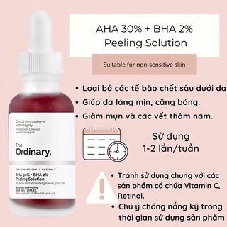 The Ordinary AHA 30% BHA 2% Peeling Solution 30ml