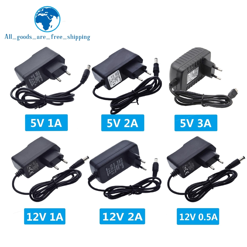 Bộ Sạc Chuyển Đổi 100-240v Ac Sang Dc 5v 12v 1a 2a 3a 0.5a Eu 5.5mm X 2.5mm Cho Arduino | BigBuy360 - bigbuy360.vn