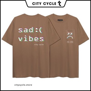 Áo thun tay lỡ oversize Sad Vibes City Cycle form rộng unisex - Kiểu áo phông tay lỡ oversize Sadboiz vibes Local Brand