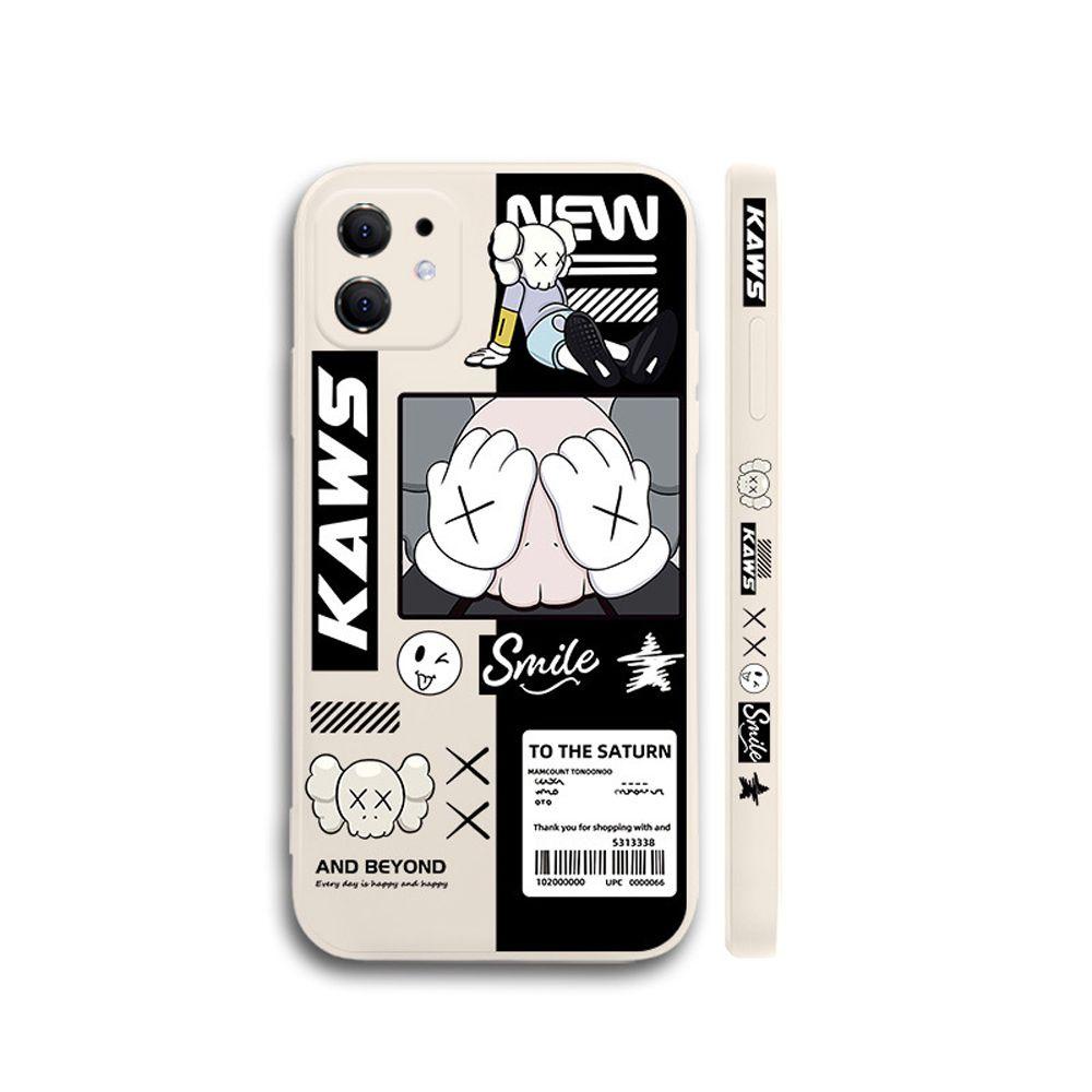 Ốp Điện Thoại Silicone Nhám In Hình Kaws Cho IPhone 13 Pro Max IPhone 13 mini