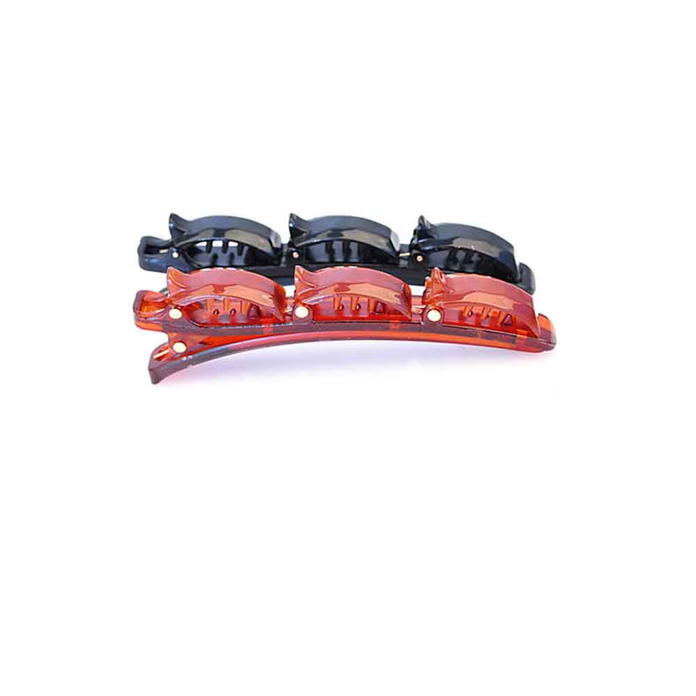 (Hàng Mới Về) Kẹp Tóc Nhiều Lớp Bằng Resin Kiểu Dáng Thời Trang Cho Nữ