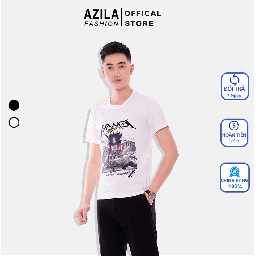 Áo phông nam Hà Nội Capital chất liệu 100% cotton co dãn 4c Thoáng Mát AZILA