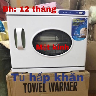 Tủ hấp khăn mặt kính - có điện tím diệt khuẩn