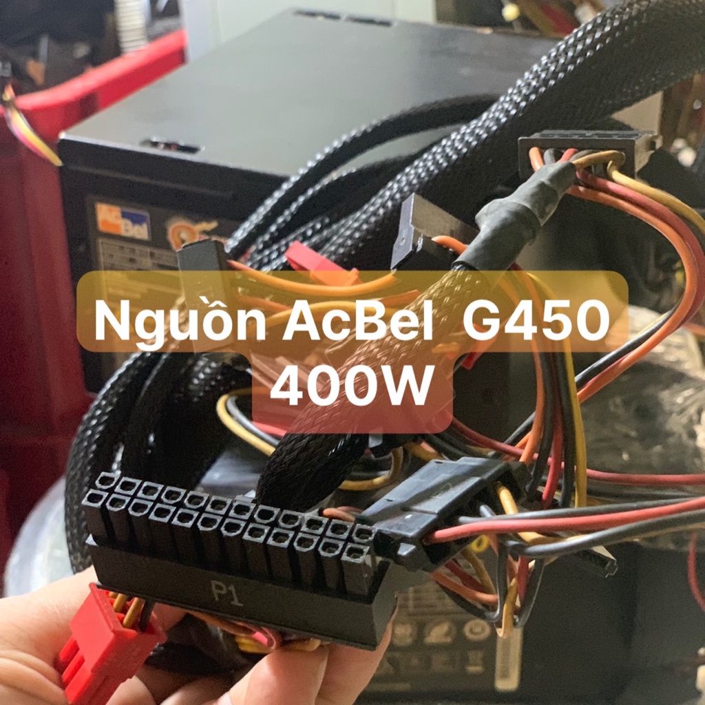 UPS N Guồn PC Hiệu AcBel G450 80 Flus 400W  Dây Dài - Vi Tính Bắc Hải
