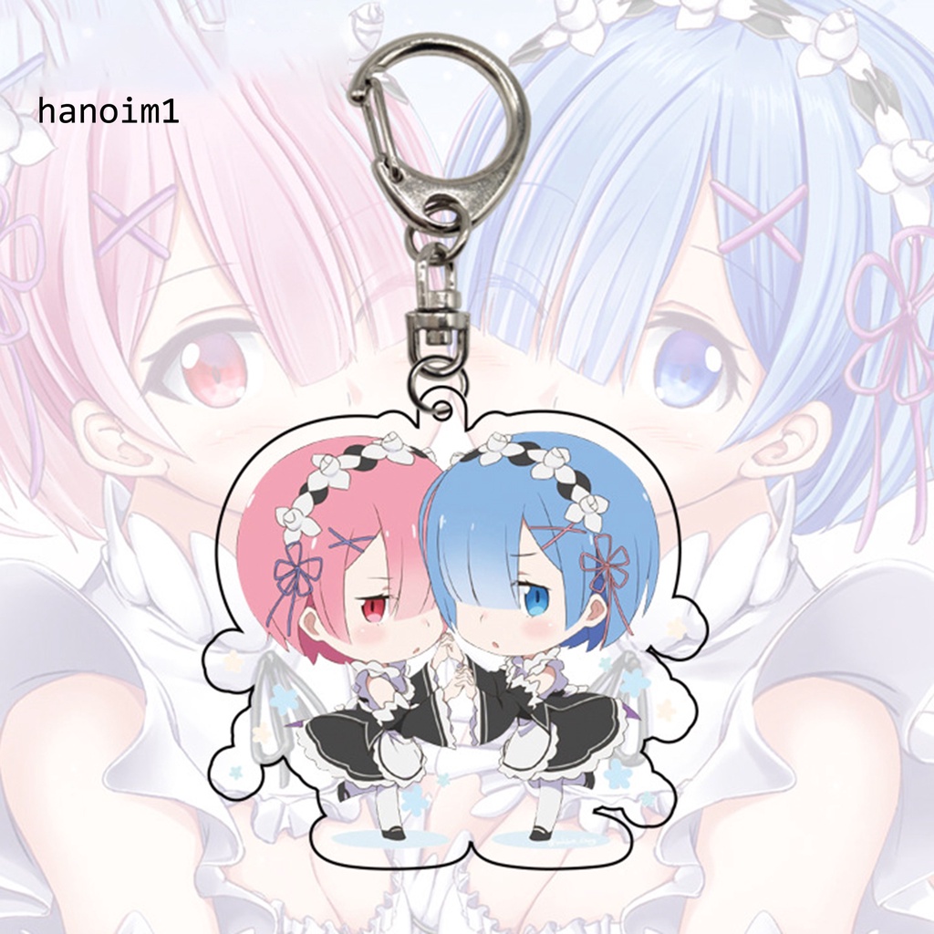 Móc khóa hình nhân vật hoạt hình Rem đáng yêu thời trang