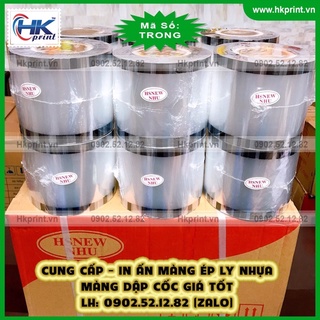 Cuộn màng Ép Trong 1 lít cho ly nhựa trà sữa