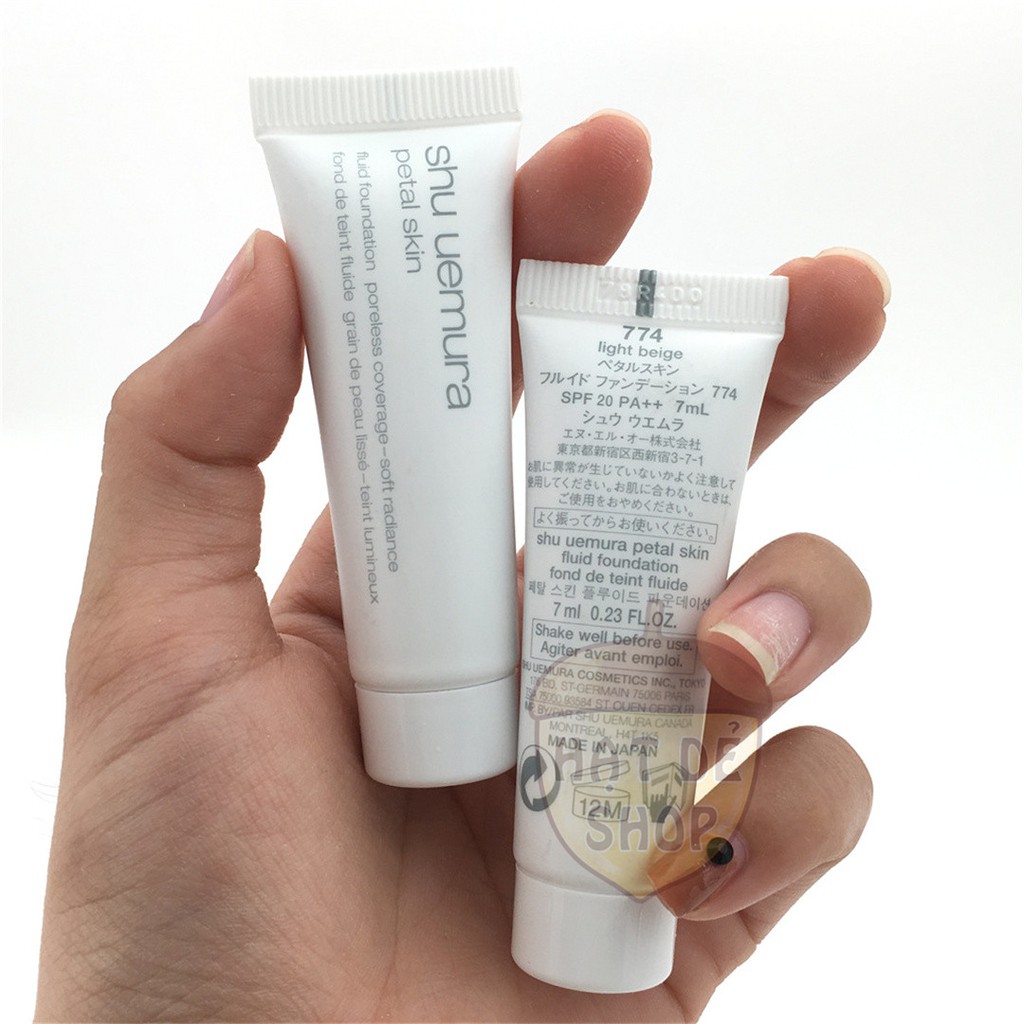 Shu Kem Nền Petal Skin Fluid Foundation #774 Light beige 7ml-Make up-Hàng Chính hãng
