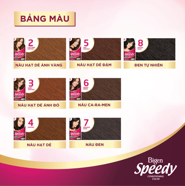 Thuốc Nhuộm Tóc Bigen Ăn Bạc Speedy Conditioning Color