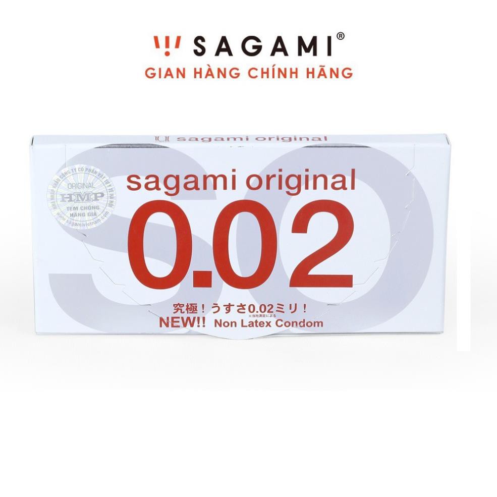 Bao cao su Sagami Original 002 - Siêu mỏng - Hộp 2 chiếc