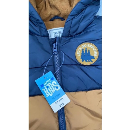 Áo gile phao Matalan dư xịn cho bé trai