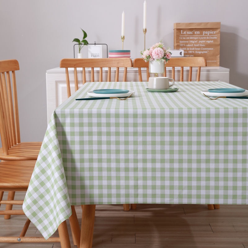 Phong Cách Bắc Âu Khăn Trải Bàn Vuông Khăn Trải Bàn Không Thấm Nước PVC Khăn Trải Bàn Chống Thấm Dầu Khăn Trải Bàn Cà Phê Phòng Khách