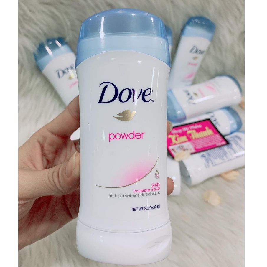 Lăn sáp khử mùi nữ Dove Powder 74g