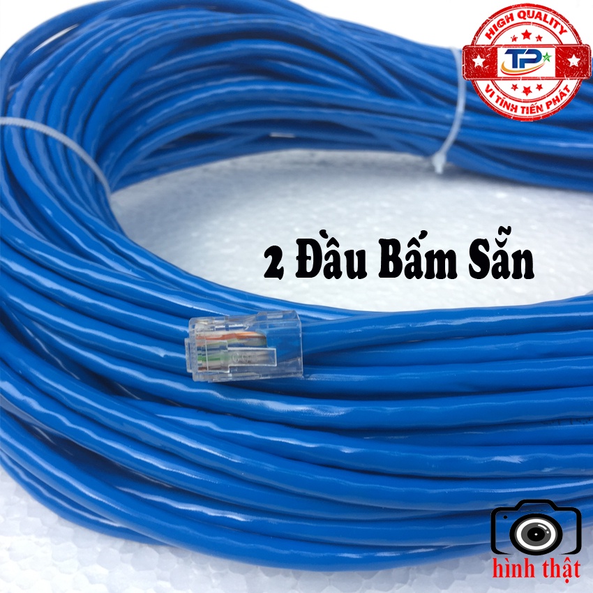 SIEU KHUYẾN MẠI Dây cáp mạng LAN Internet bấm sẵn UTP Cable chống nhiễu dài 20m chuẩn CAT 6