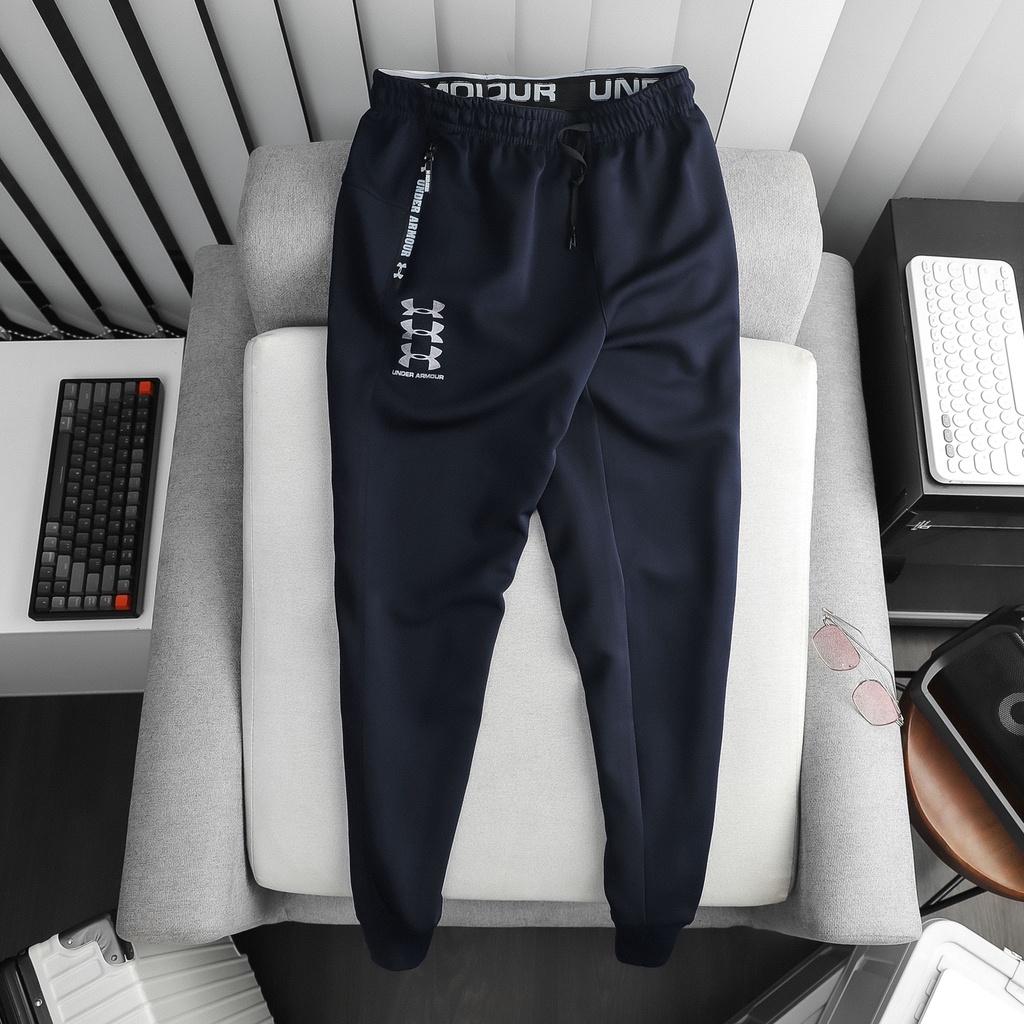 Quần dài nam Jogger thể thao UNDER chất vải thun cao cấp,mềm mịn,co dãn,form Slim