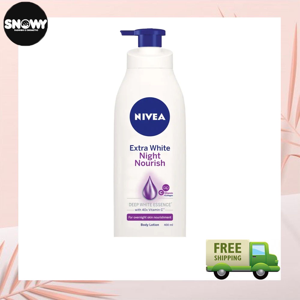 Sữa Dưỡng Thể Dưỡng Trắng Da Ban Đêm Nivea Extra White Night Nourish Body Lotion 400ml