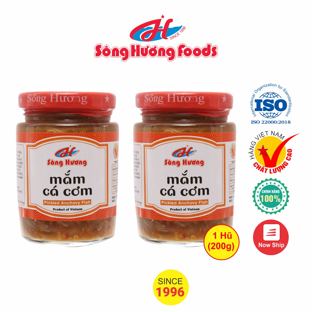 2 Hũ Mắm Nêm Cá Cơm Sông Hương Foods Hũ 200g - Chấm gỏi cuốn, bún , thịt luộc , tốt tiêu hóa