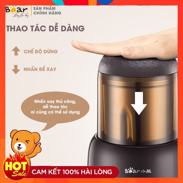 Máy Xay Thực Phẩm Khô Bear FSJ-A03D1S - Brown - Chính hãng Bảo hành 18 tháng