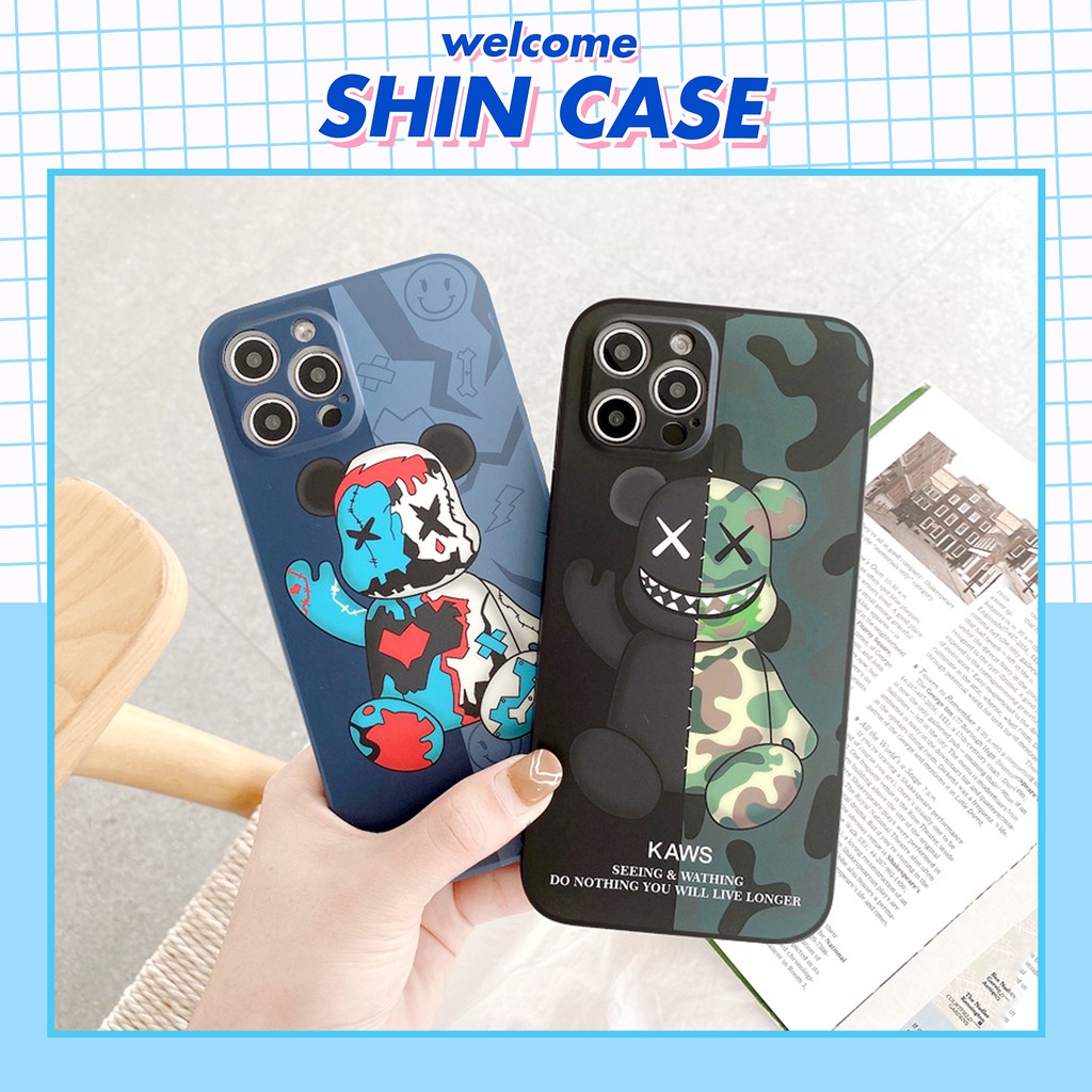 Ốp lưng iphone Kaws Seeing cạnh vuông 6/6plus/6s/6splus/7/7plus/8/8plus/x/xr/xs/11/12/13/pro/max/plus/promax