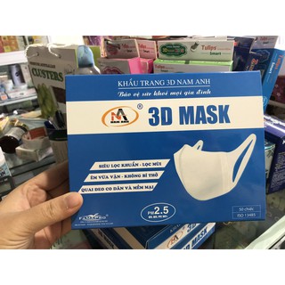 khẩu trang 3D Nam Anh hàng chính hãng hộp 50c