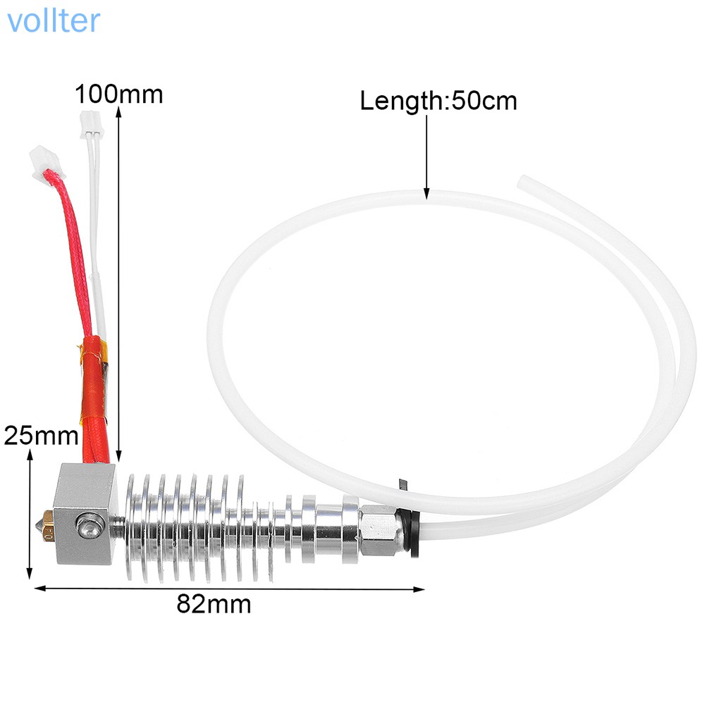 Đầu Phun V5 J-Head 0.4mm / 1.75mm Cho Máy In 3d I3 Mega