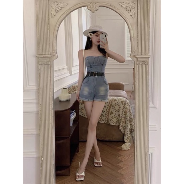 Order Váy jean cúp ngực chuẩn hàng QC