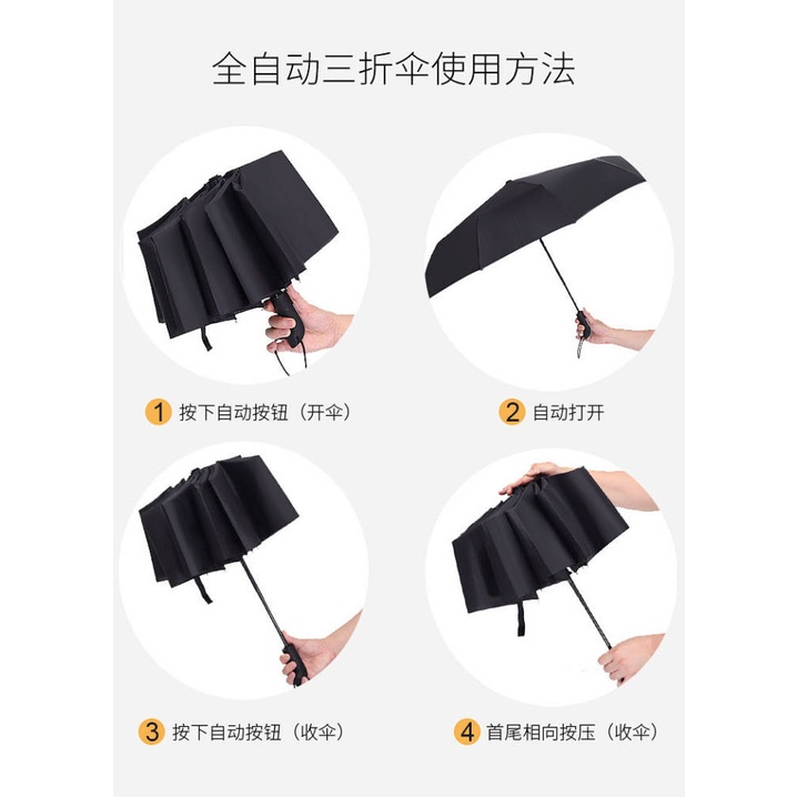Dù gấp tự động che nắng mưa in logo xe hơi Rolls-Royce PrXZ cho nữ sinh
