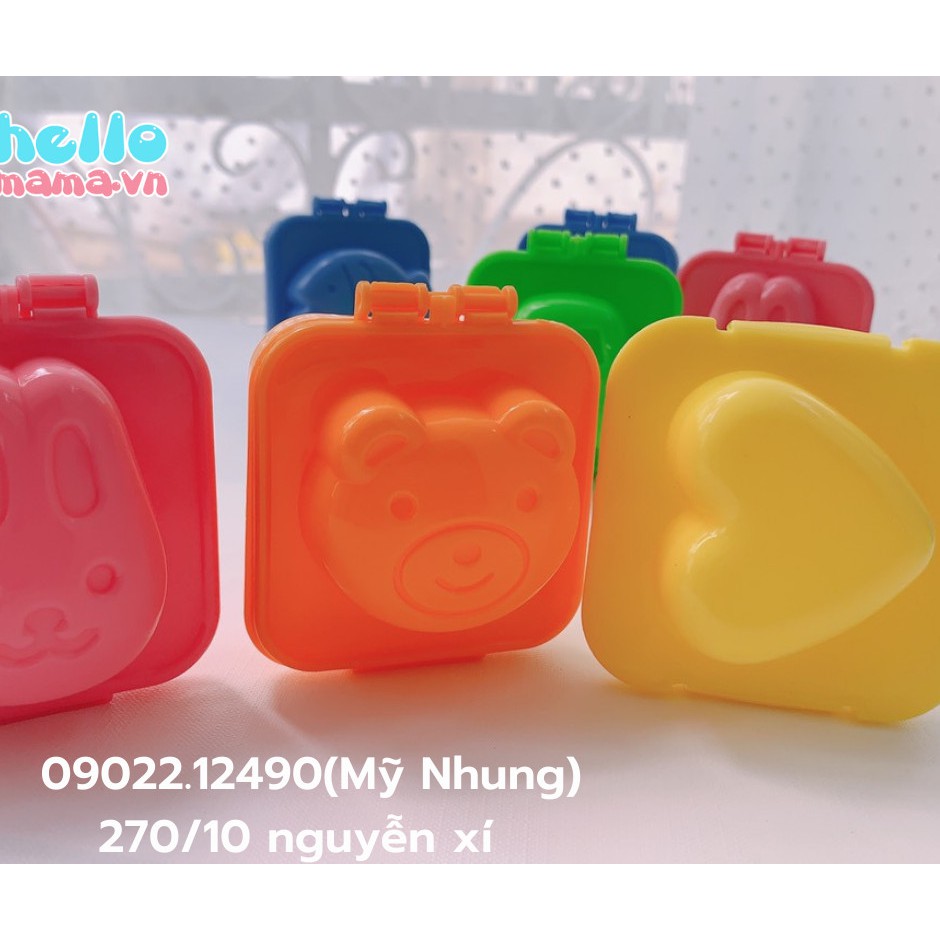 Set 6 khuôn cơm cho bé ăn dặm ngon miệng