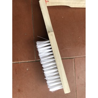 Chổi rửa xe cán gỗ cước trắng