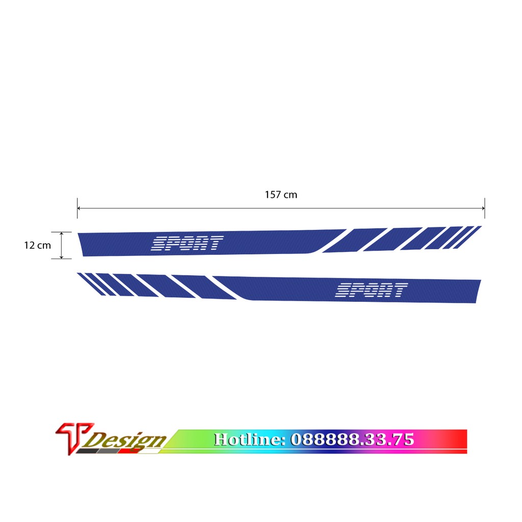 Bộ decal xe ô tô, tem dán xe CRV, xe Suzuki, decal xe oto, tem dán xe 4 và 7 chỗ WRAP33, KT 157x12cm