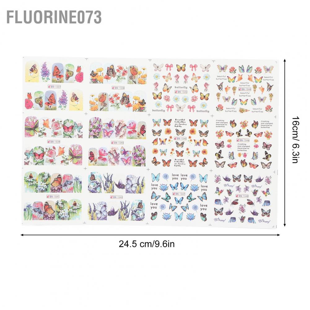 Chiết khấu Bướm Nail Art Stickers Chuyển nước Mẹo làm móng tay Đề can Phụ kiện DIY Móng chân cho Phụ nữ Cô gái  Giao hàng nhanh chóng