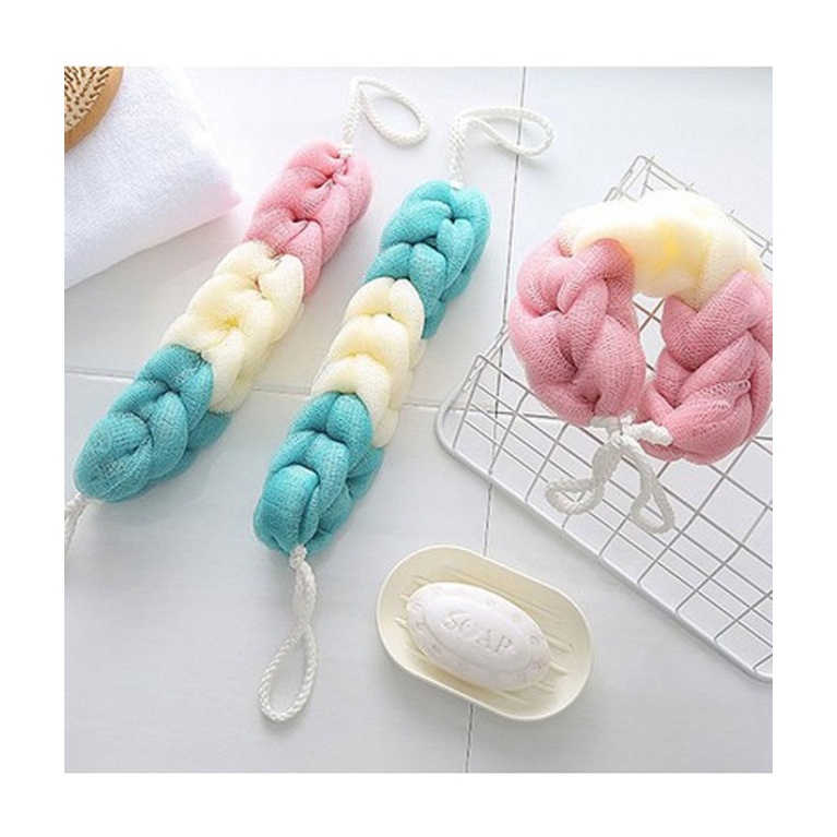 Bông Tắm Dài Cao Cấp Lưới PE Dày Mềm Mại An Toàn Sức Khỏe