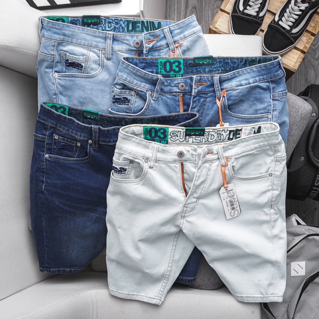 Quần Short Nam cao cấp xuất xịn- xanh rách -slimfit | BigBuy360 - bigbuy360.vn