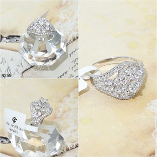 Ảnh + Clip thật Nhẫn nữ bạc ý S925 đá hột CZ cao cấp miễn phí xi kim Mã N255 | Mi.A Trang sức bạc