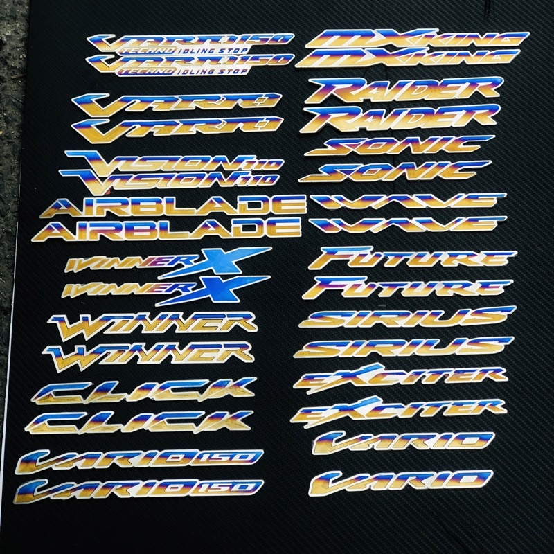 Tem Titan Chữ Nổi có sẵn keo 3M, Làm Nổi Bật 2 Bên Lườn Xe