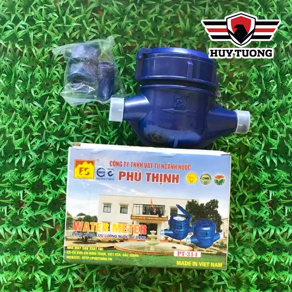 Đồng hồ nước Phú Thịnh 🚚 FREESHIP 🚚 Đồng Hồ Đo Lưu Lượng Nước Phú Thịnh PT314 ( có giấy kiểm định ) - Huy Tưởng