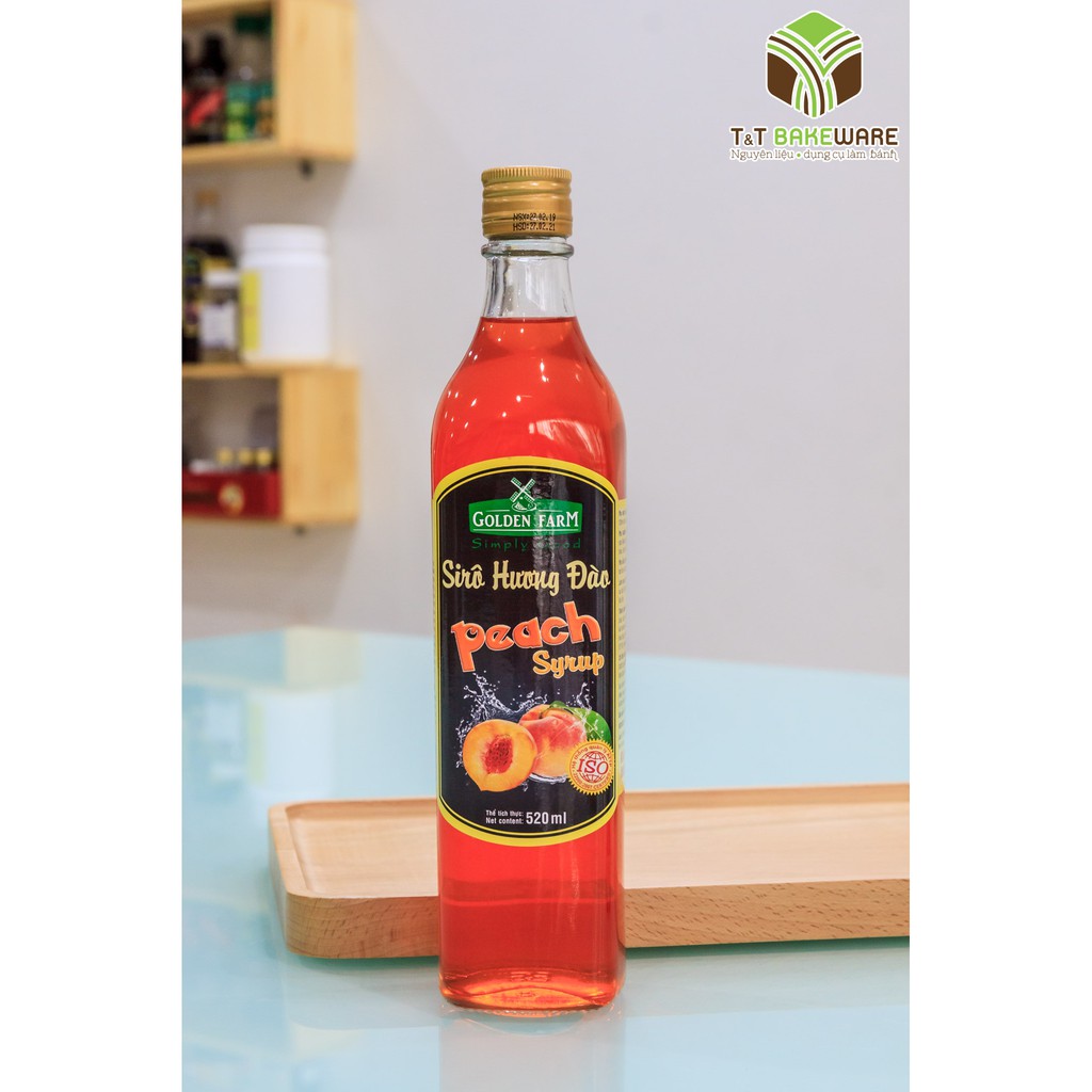 Siro Hương Đào Golden Farm 520ml (HLSIRO04)