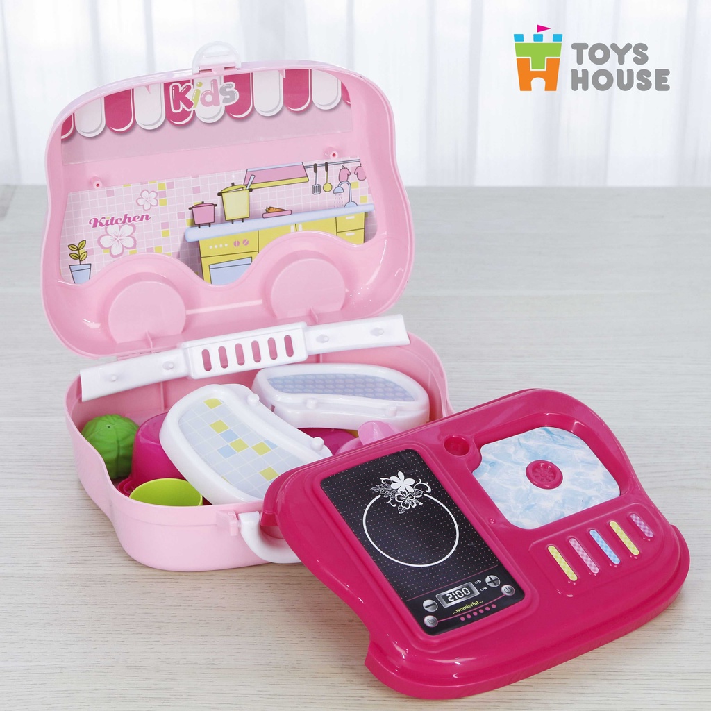 Hộp đồ chơi nấu ăn hình oto cho bé gái bé trai - tiêu chuẩn Châu Âu - Toyshouse 008-915