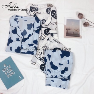 Bộ Pijama lụa thiết kế 3D dài dài Zami