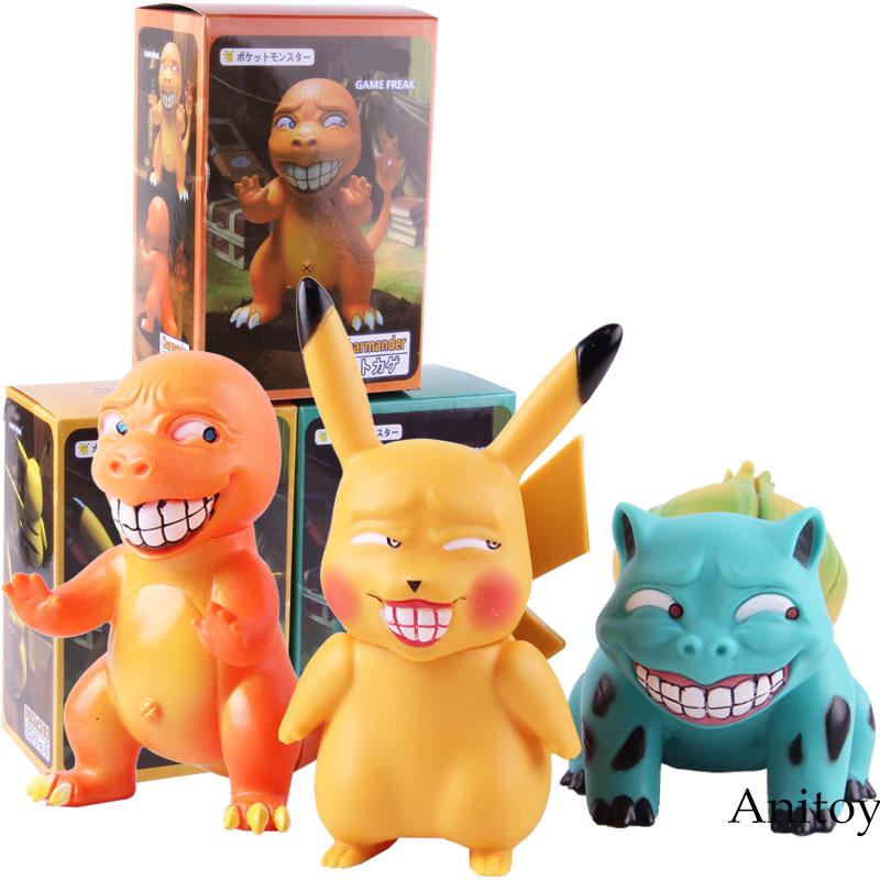 Set 3 mô hình Pikachu Bulbasaur Hitokage độc đáo trang trí nhà