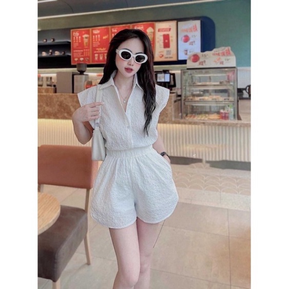 Bộ quần áo đi chơi đi tiệc cho bé gái chất xốp trắng size đại 20-40kg