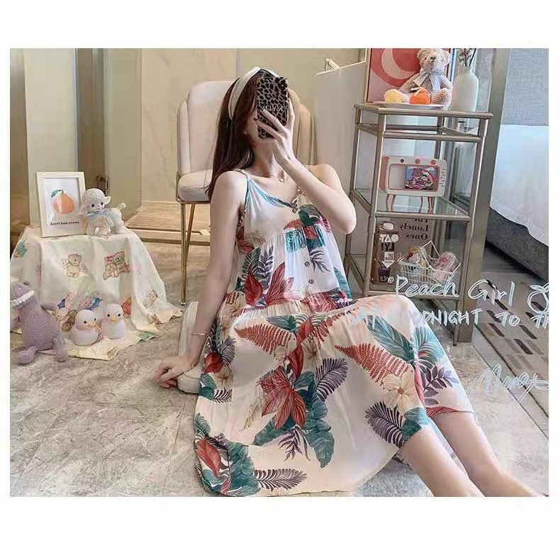 VÁY LANH SĂN Hàng Giao Luôn MẶC NHÀ ĐẦM MẶC NHÀ VN60