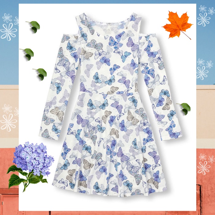 [ Chính Hãng Place] Đầm Váy Bé Gái Chất Thun Cotton Co Giãn 4 Chiều Mềm Mịn Rất Mát