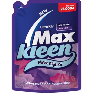 SIÊU GIẢM GIÁ NƯỚC GIẶT XẢ TÚI MAXKLEEN 2.4L/ túi 3.8 kg