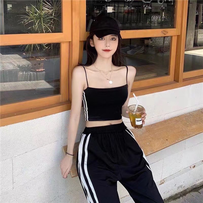 Áo Bra Dây Bún Đúc Su Kẻ Sọc Chất Mát Siêu Đẹp Hot Trend 2022