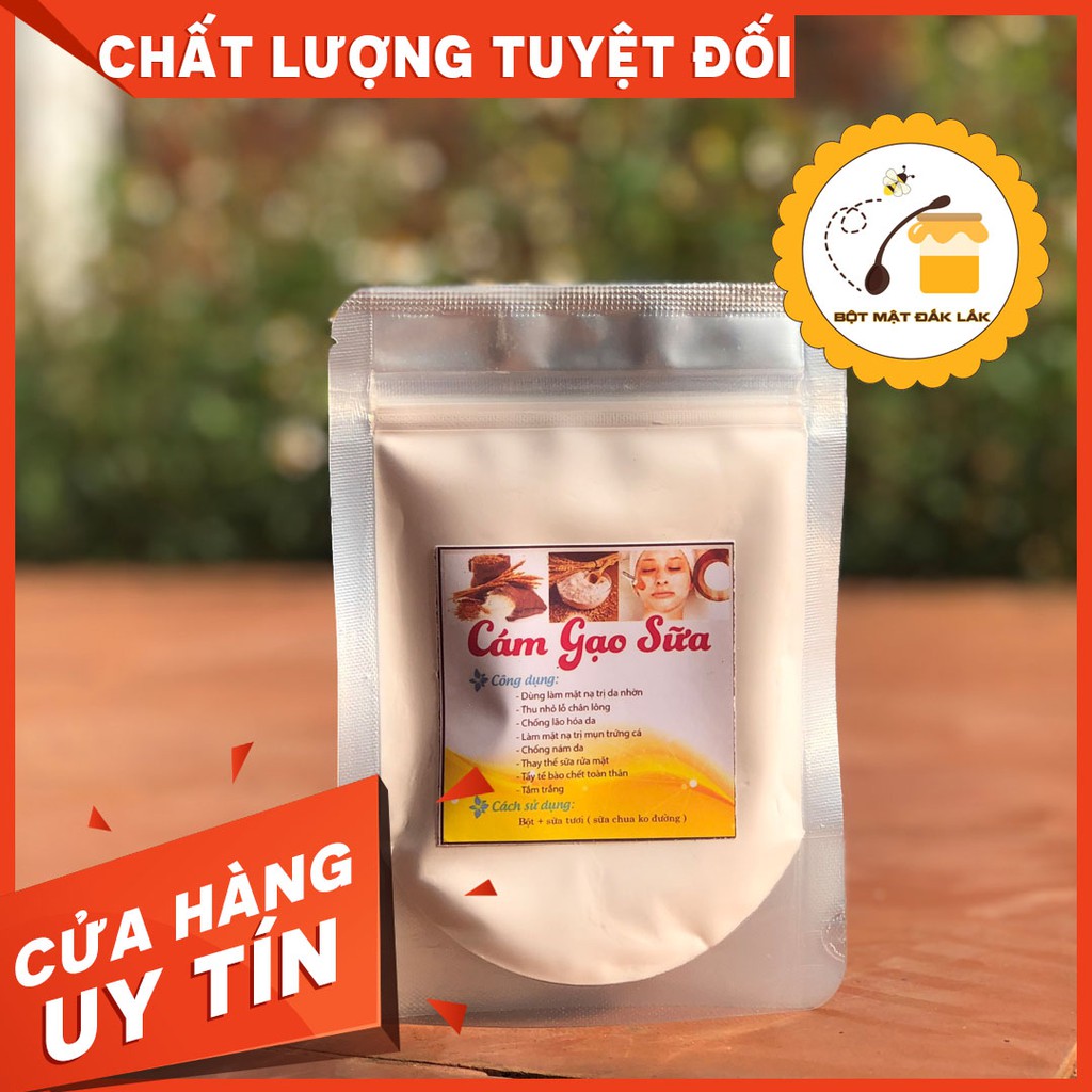 [botmatdaklak] Bột đắp mặt nạ Cám Gạo Sữa HANDMADE - Bột Thiên Nhiên