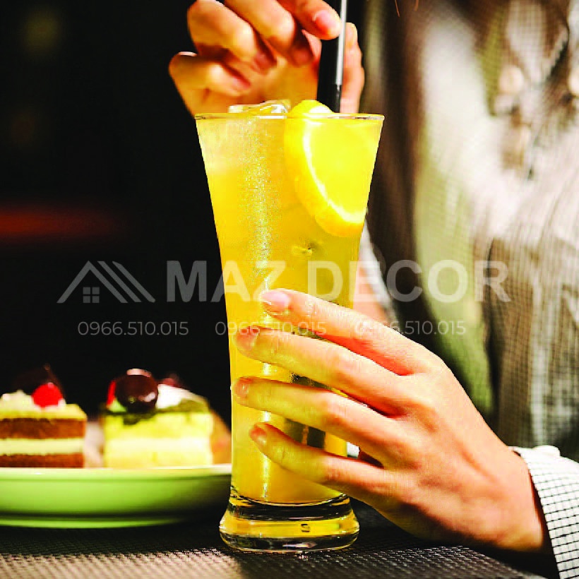 Giá xưởng Bộ 6 ly sinh tố nước ép miệng loe tinh tế ES4001 350ml