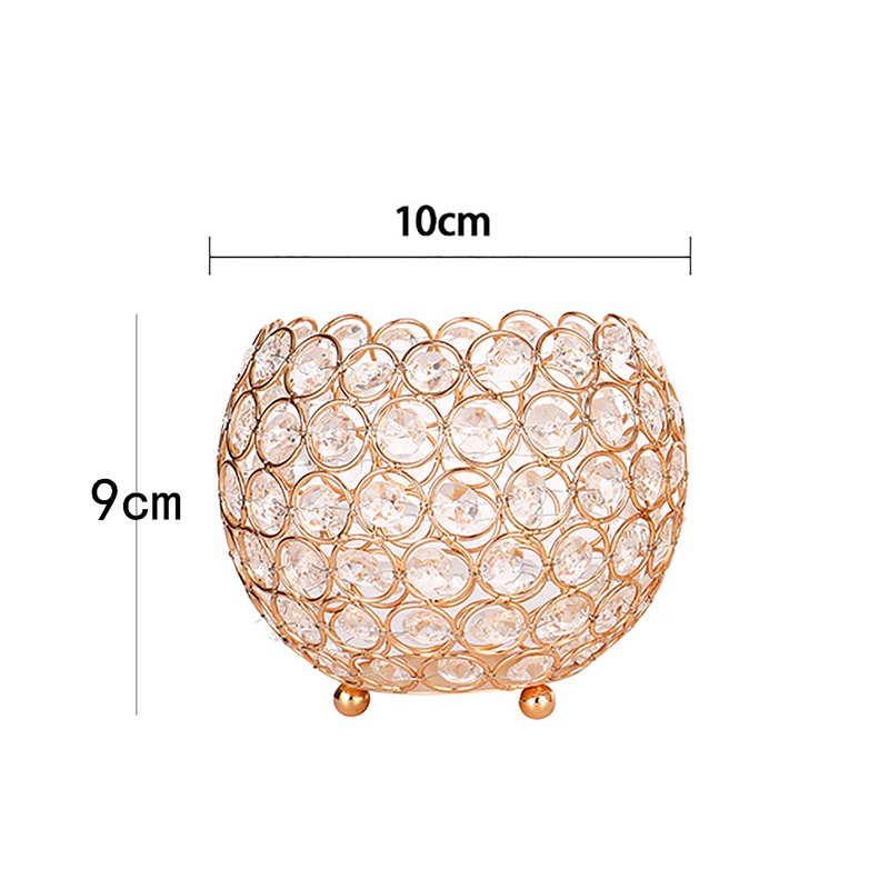 Giá đỡ đèn cầy hình quả cầu pha lê sáng tạo trang trí tiệc cưới