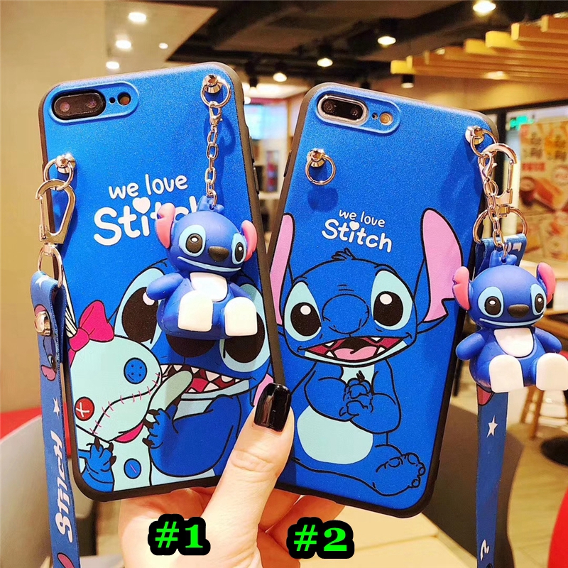 Ốp điện thoại hình Stitch cho iPhone 6 6s 7 8 Plus X XS Max XR 11 / Pro Max