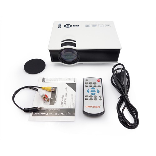 Máy chiếu mini UNIC UC40 Plus, chuẩn HD, 800 lumens
