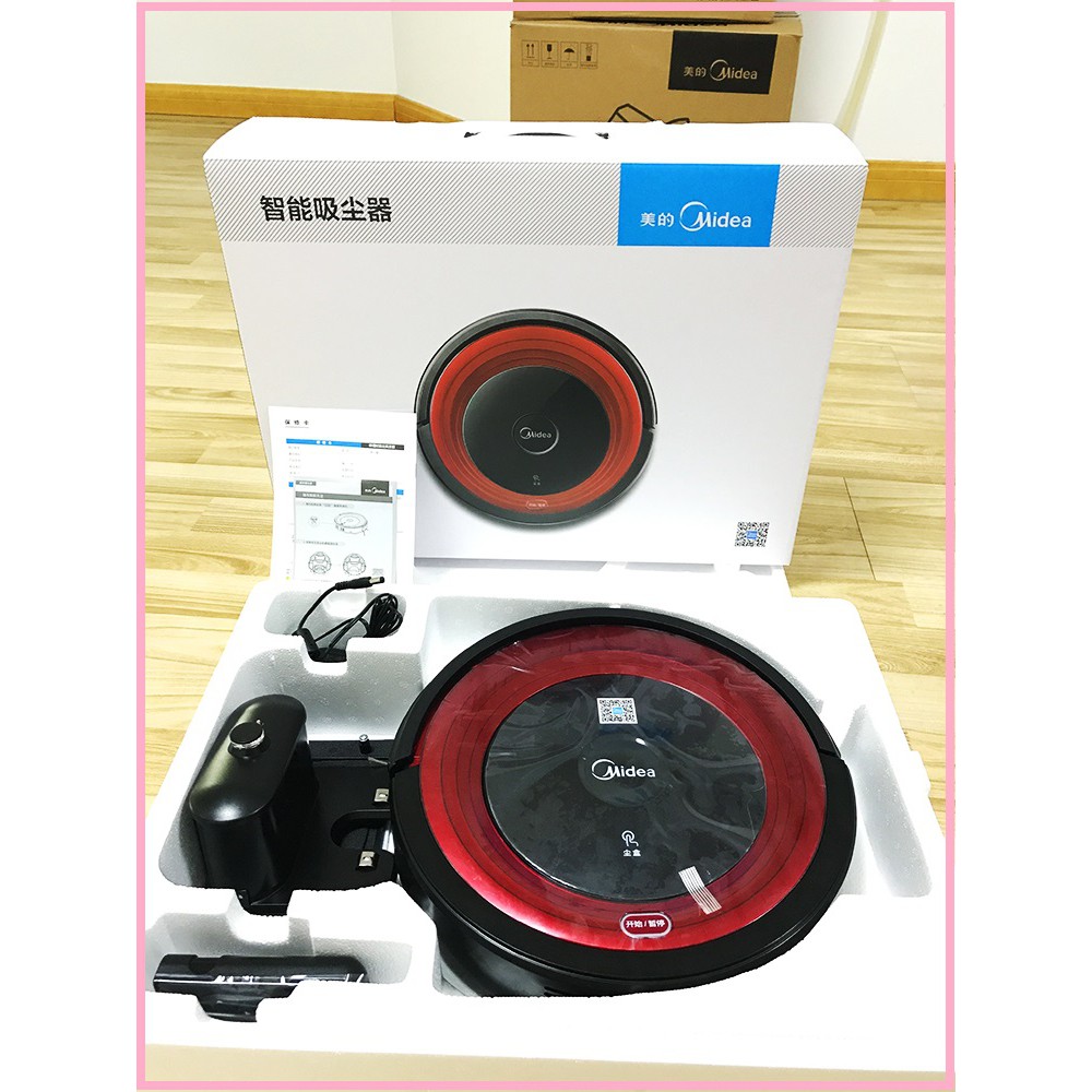 re0483 Robot hút bụi lau nhà Midea có điều khiển - Robot hút bụi Midea R1 - Máy lau nhà - Máy hút bụi